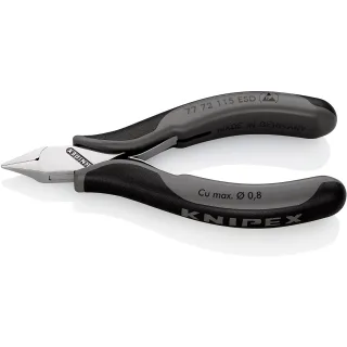 KNIPEX Elektronik-Seitenschneider ESD - 7772115ESD