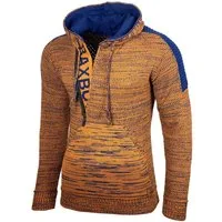 Baxboy Strickpullover Baxboy Herren Strick Pullover Kapuzenpullover Reißverschluss B_290