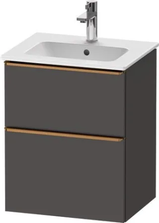 Duravit D-Neo Waschtischunterbau wandhängend Graphit Matt 510x402x625 mm - DE4360004490000 DE4360004490000