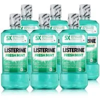 Listerine Mundspülung Listerine Fresh Mint 500ml - Für die tägliche Mundspülung (6er Pack)