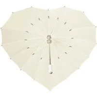 Diademita Taschenregenschirm Regenschirm - Herzform - Manuelle Öffnung - Winddicht - 110 cm -