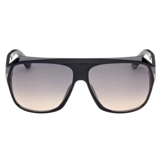 Tom Ford Hawkings-02 Gradient Smoke Lens Shiny Black Sonnenbrille