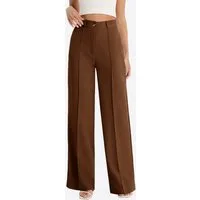 Imily Bela Marlene-Hose Damen Businesshose weitem Anzughose (Packung, 1-tlg., 1per-Pack) mit Knöpfen