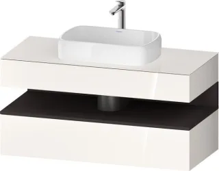 Duravit Qatego Konsolenwaschtischunterbau wandhängend Weiß Hochglanz 1200x550x600 mm - QA47320802200 QA4732080220010