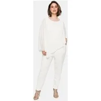 Sheego Jumpsuit Jumpsuit 3/4-Arm Innenbeinlänge ca. 68 cm