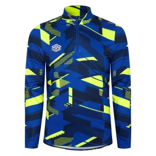 Umbro - Midlayer für Herren, Training (Blau/Gelb)