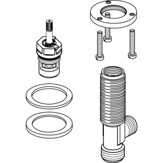 Ideal Standard Seitenventil kpl., G1/2, warm A860444NU