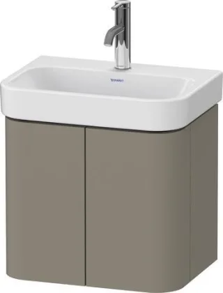 Duravit Happy D.2 Plus Waschtischunterbau wandhängend Stein Grau Seidenmatt 475x350x415 mm - HP43840 HP4384092920000