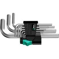 950/9 Hex-Plus 5 Winkelschlüsselsatz, 9-teilig, Schraubendreher mit Halteclip