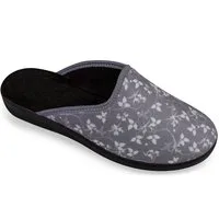 PADERO Damen Pantolette Hausschuh für breite Füße