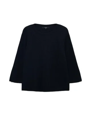 someday - Ripppullover mit Kaschmir - Tijou blau - Gr. - 40