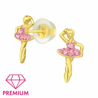 Ballerina Ohrringe aus 925 Silber