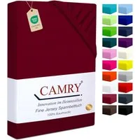 Camry Spannbettlaken CLASSIC Jersey 100% Baumwolle Spannbetttuch atmungsaktiv Gummizug, Jersey Baumwolle, Gummizug: rundum, 100% Baumwolle, alle Matratzenhöhen, atmungsaktiv, pflegeleicht
