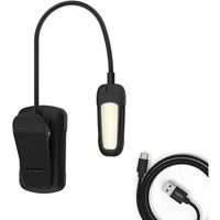 ANSMANN AG LED Dekolicht LED Clip Light /verstellbare Klemmleuchte, 9 LEDs, aufladbar via USB-C