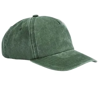 Beechfield - "Relaxed" Baseball-Mütze 5 Segmente (Vintage Flaschengrü)