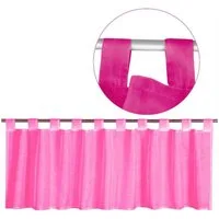 Bestgoodies Vorhang (1 St), Schlaufen, transparent, Voile, Schlaufen-Bistrogardine, transparente uni Scheibengardine Voile