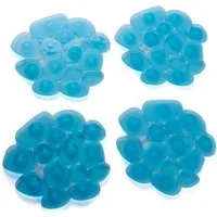MSV Wanneneinlage KIESELSTEIN, B: 13 cm, L: 12.2 cm, Packung, 4-tlg., Anti-Rutsch-Pads für Dusche und Badewanne, 4-er Set, PVC, attraktive Kieselstein-Optik, 12,2 x 13 cm, in vielen bunten Farben erhältlich