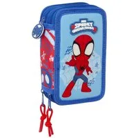 safta Federmäppchen Marvel Spidey & Freunde - Mäppchen Federmappe, 37 Teile, 3-fach gef., (37-tlg., Jungen), Reißverschluss