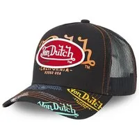 Von Dutch Trucker Cap Von Dutch Originals Trucker Cap - PATCH ALLOVER LOGO (Basecap, Basecap, Meshcap, Trucker Kappe) Logo All-Over Print auf der Front