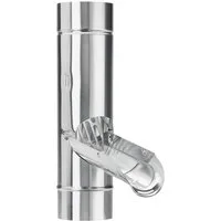 Grömo Regenfallrohr, Zink-Regenwasserklappe 100 mm, mit Edelstahlsieb