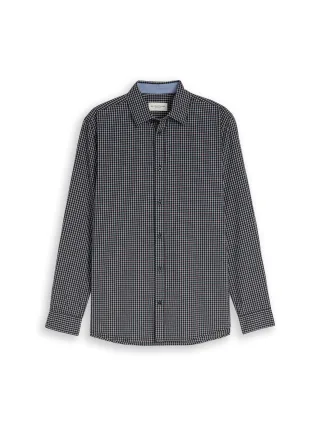 Tom Tailor - Regular Fit Hemd mit Karomuster navy small check - Gr. - XXL