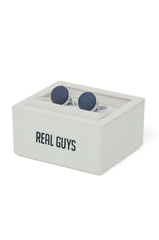 REAL GUYS by J.PLOENES - Manschettenknöpfe in Box marine - Gr. - OS