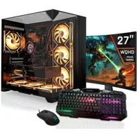 SYSTEMTREFF AMD Ryzen 9 9950X3D mit Nvidia GeForce RTX 5090 32GB Gaming-PC-Komplettsystem (27", AMD 9950X3D 9950X3D, Nvidia GeForce RTX 5090, 32 GB RAM, 2000 GB SSD)