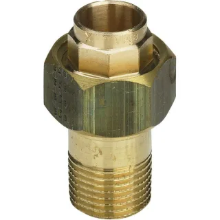 Viega Rohrverschraubung 129620 54 mm x R 2, Rotguss/Siliziumbronze, konisch dichtend