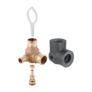 Geberit Mapress Anschluss-Set 61275 Ø 28 x 15 mm, Rotguss, für innenliegende Zirkulation