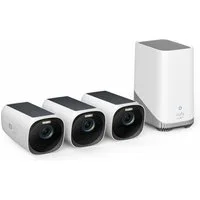 eufy Security Überwachungskamera eufyCam 3, überwachungskamera aussen, 4K kabellose überwachungskamera (3-tlg., Nachtsicht)