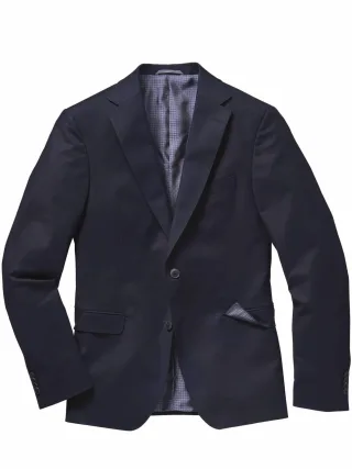 Mey & Edlich Herren Gentleman-Anzugsakko Blau 98 % Baumwolle (bio), 2 % Elasthan