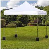 Outsunny Beschwerungsgewicht Pavillongewicht, Faltpavillons mit Standfüßen von 20 x 20 mm bis 40 x 40 mm, (Pavillongewicht, 4-tlg., Gewicht), für Garten, Balkon