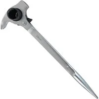 ECI Tools Arbeitsgerüst Gerüstbauratsche 19/22 mm Gerüstknarre mit Hammer und Nageleisen