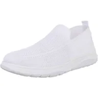Coolwalk Herren Slip-On Schuh aus atmungsaktivem Stoff für Alltag Slipper (89951948) Flach Sneakers in Weiß