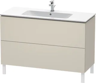 Duravit L-Cube Waschtischunterbau bodenstehend Taupe Matt 1220x481x704 mm - LC662809191 LC662809191