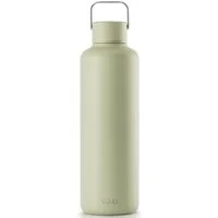 equa Trinkflasche Timeless Off Matcha, Leichtgewicht aus Edelstahl, Tragegriff
