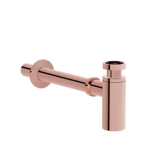 VitrA Zubehör Design Siphon Abgangsrohr und Rosette G 1 1/4" Maximallänge 29 cm Kupfer Soft,A4512329 A4512329