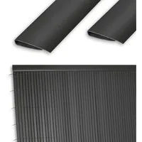 Ribelli Balkonsichtschutz PVC Abschlussleiste, 100 cm, anthrazit