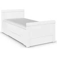 rauch Stauraumbett Bett Einzelbett Stollenbett Bettkästen EVELYN, in Komforthöhe mit Holzkopfteil sowie Schubladen MADE IN GERMANY