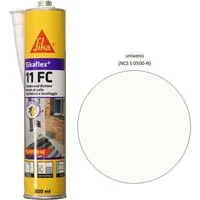 Sika Dichtstoff Sikaflex 11 FC Polyurethan Kleb Dichtstoff 300ml Kartusche uniweiss, gebrauchsfertig, Schleifbar