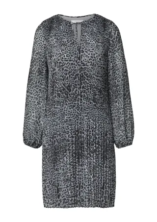 comma - Kleid schwarz/grau - Gr. - 38