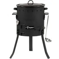 BBQ-Toro Kombigrill Eintopfofen Outdoor Ø 29 cm, Gulaschkanone mit Topf, Grillrost, Standfest