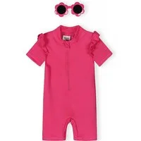 MINOTI Schwimmanzug UPF 50+ mit Brille, rosa