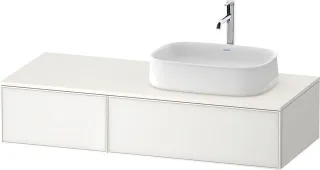 Duravit Zencha Konsolenwaschtischunterbau wandhängend Weiß n/a & Supermatt 1300x550x281 mm - ZE48170 ZE4817064840000