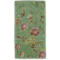 PiP Studio Handtuch Secret Garden Handtuch green 55x100cm (1 Stück), 100% Baumwolle (320897)