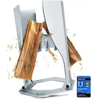 FORSTIX® Holzspalter manuell [stehend] mechanischer Brenn- & Anzündholzspalter, Spaltgutdurchmesser bis 22 cm, (Einzelartikel), Kaltverzinkter Stahl, Höhe: 45cm