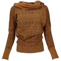 Guru-Shop Longsleeve Lockeres Longshirt aus Bio-Baumwolle, Boho.. alternative Bekleidung