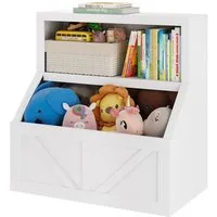 GarveeMore Kinderregal Bücherregal Kinder Spielzeugregal 80x42x81cm