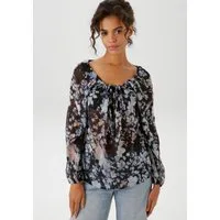 Aniston CASUAL Schlupfbluse mit raffiniertem Cut-Out im Rücken