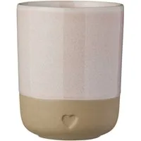 Ib Laursen Becher Farbauswahl - Ib Laursen Becher Tasse Steingut mit Herz 190ml 2467, Steingut